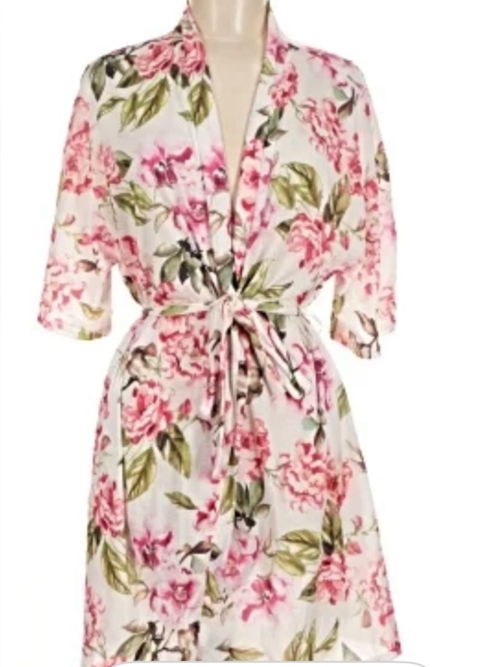 Robe Show Me Your MuMu Brie Robe Women's Pink Floral Print One Size
